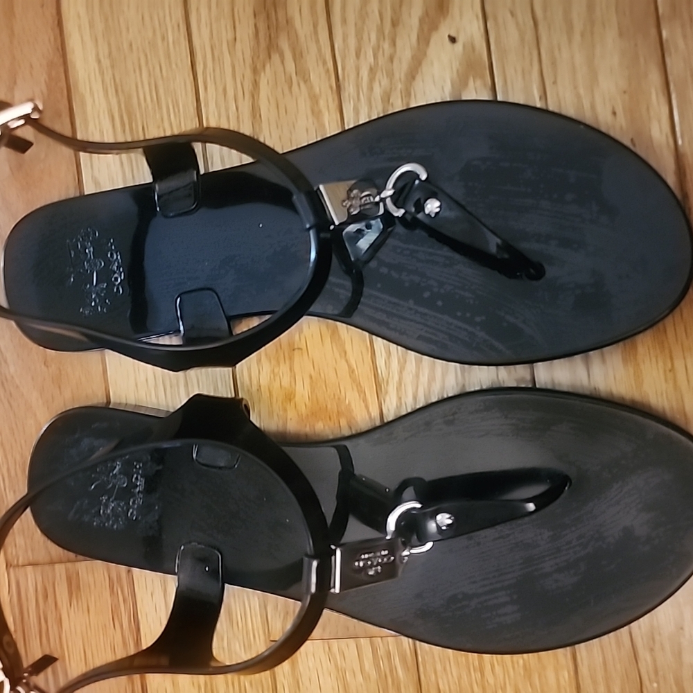 Coach Black Sandals